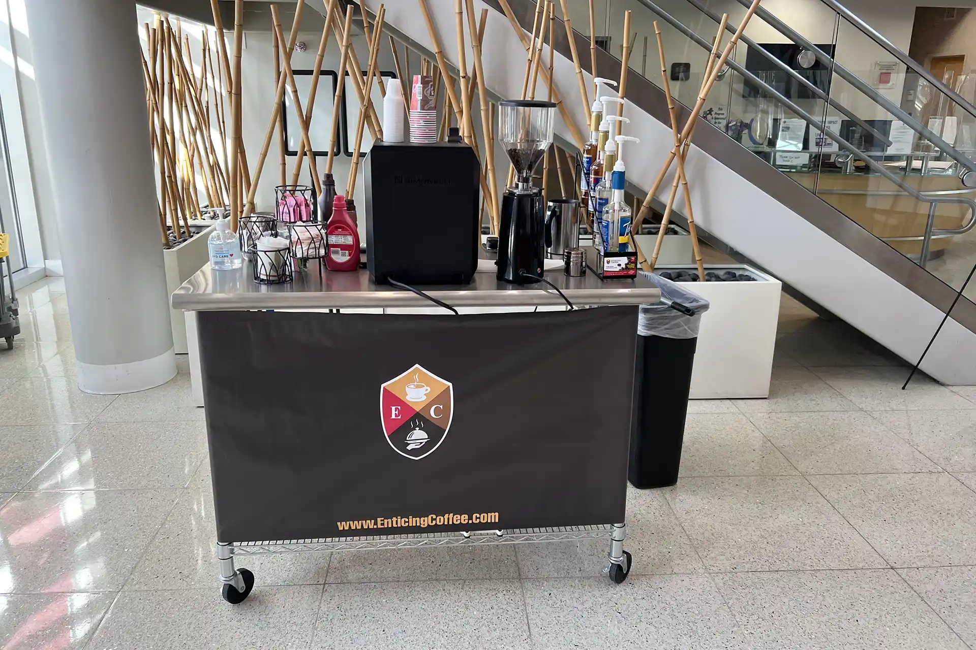 Enticing Coffee cart at business event